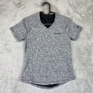 Forme Ace V-neck T-Shirt Womens XS Gray Posture Correcting Short Sleeve Top